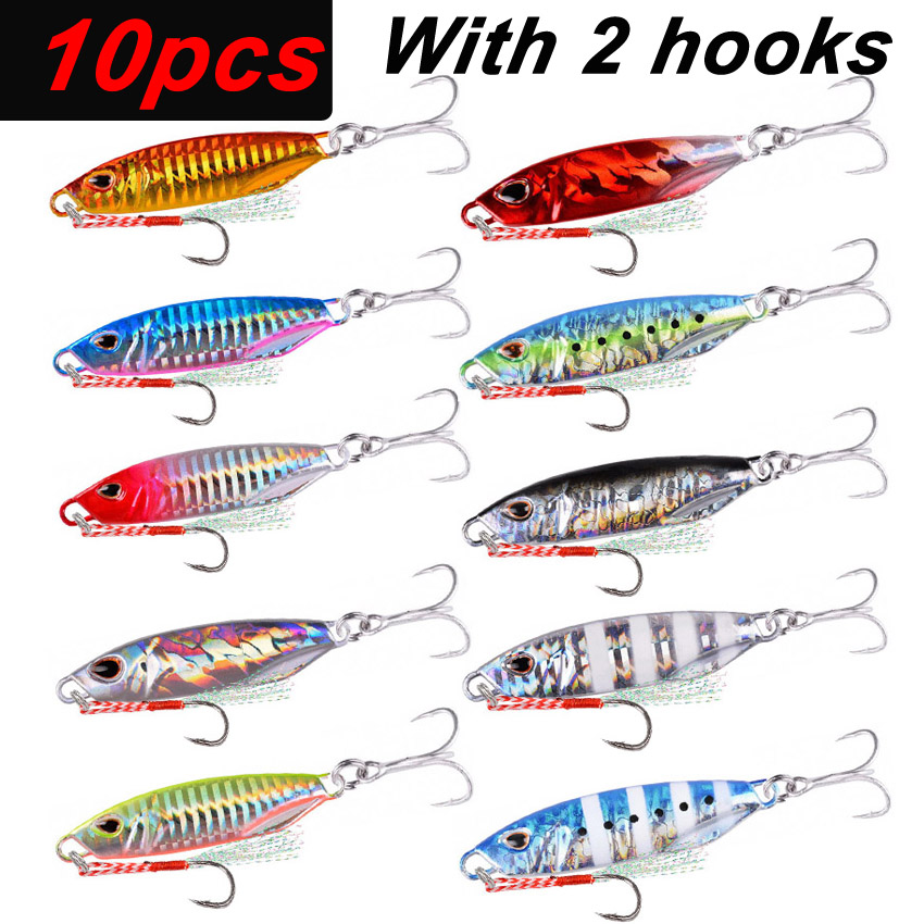 Fishing Equipment For Trout - 10 шт. длинная литая металлическая приманка,