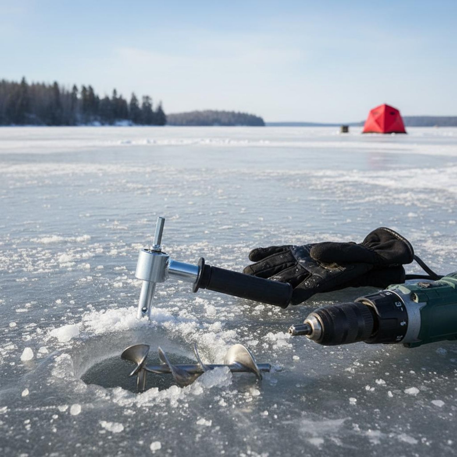 Fishing Equipment Us - Адаптер для ледобура, прочный соединитель для
