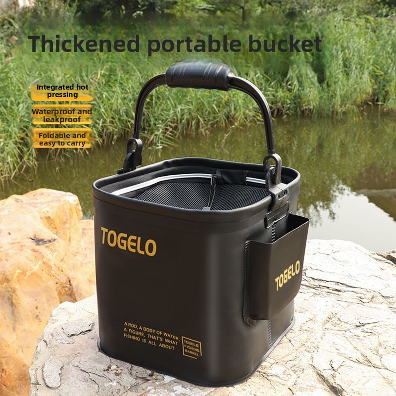 Ведро для рыбы Новое складное  – обзор и цена Fishing Equipment Us