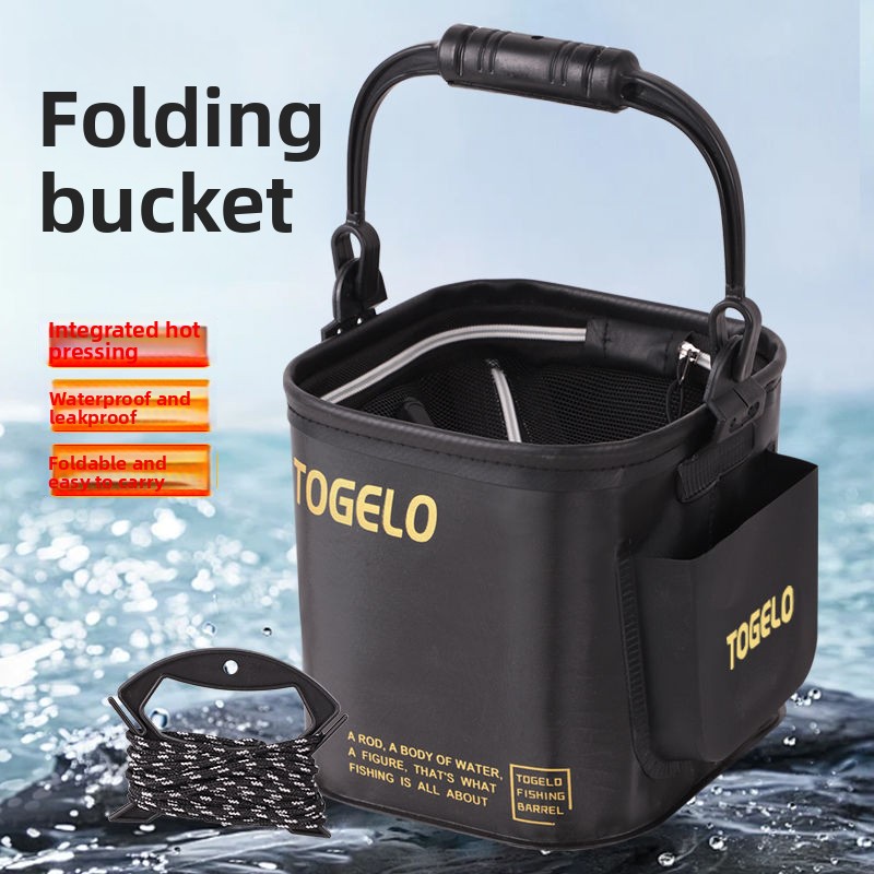 Ведро для рыбы Новое складное  – обзор и цена Fishing Equipment Us