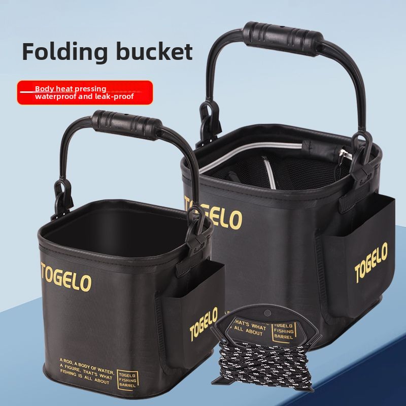 Ведро для рыбы Новое складное  – обзор и цена Fishing Equipment Us