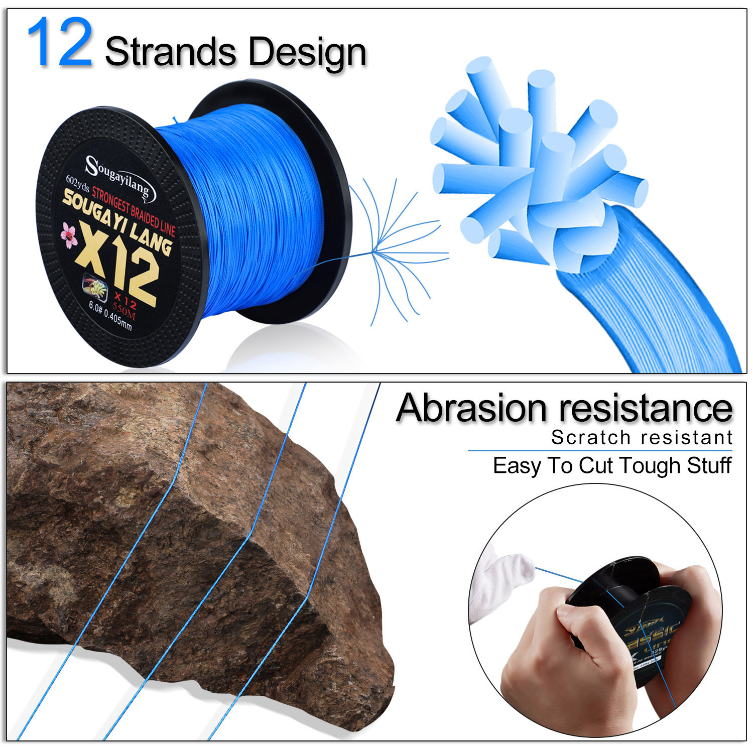 Sougayilang X12 150 м 350 м 55 – обзор и цена Fishing Equipment Bundle